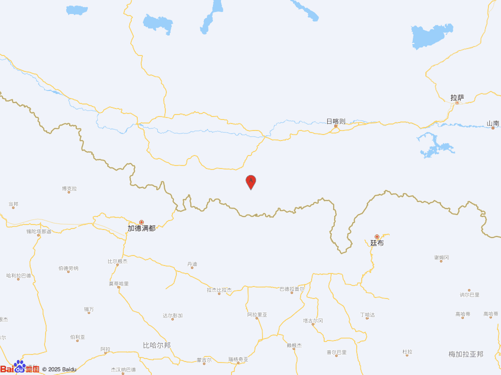 西藏日喀则市定日县（北纬28.29度，东经87.33度）发生3.2级地震