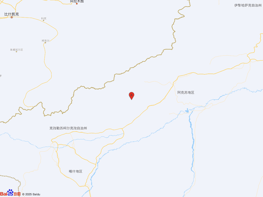 新疆阿克苏地区柯坪县（北纬40.75度，东经78.76度）发生4.7级地震